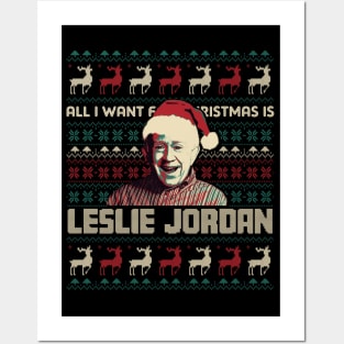 All I Want For Christmas Is Leslie Jordan Posters and Art